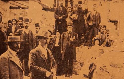 Cornerstone laying ceremony of the American Missionary School for Girls