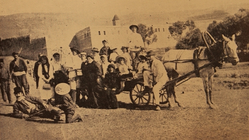 Garin Armenians returning from a pilgrimage to the monastery of Khachgavank