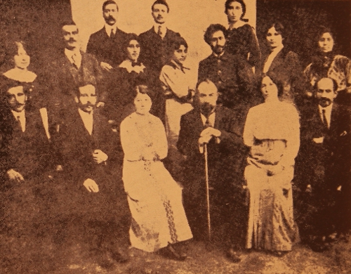 Hripsimian School faculty with the Director Rostom (Stepan Zorian) – Garin