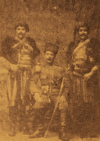 Ziro, Zorig and a soldier from Aragh
