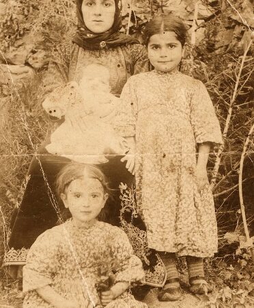 Mother and her children in Artvin