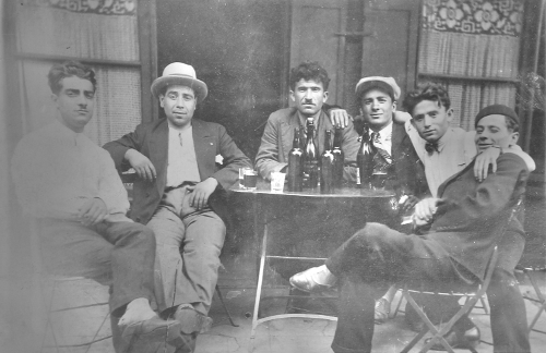 Sarkis Fakrikian with friends in France