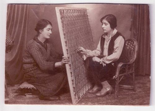 Vartanoush Assadourian with a friend in France circa 1930