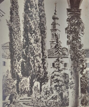 San Lazzaro Armenian monastery, court garden