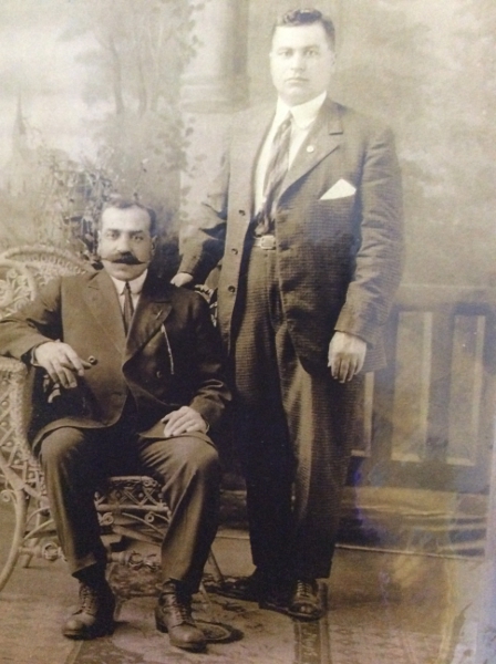 Unidentified Armenian men in the USA