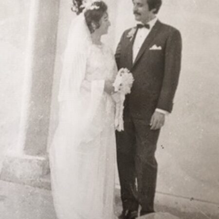 Our marriage in St. Nechan church in Beirut late October 1973 with Zarmanian and Kechichian families