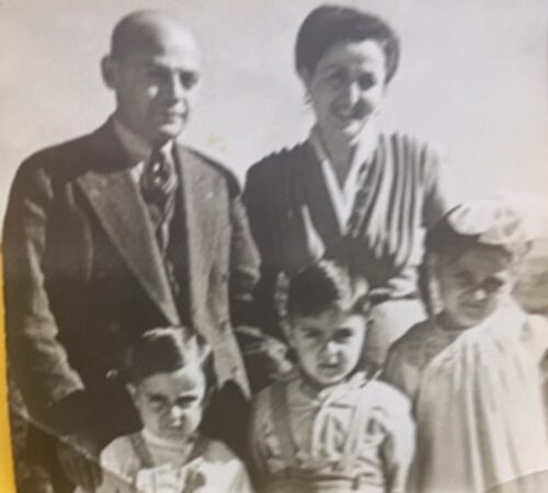 Zarmanian Family Aram, Yeranik, Souren, Puzant, and Lousig circa 1945