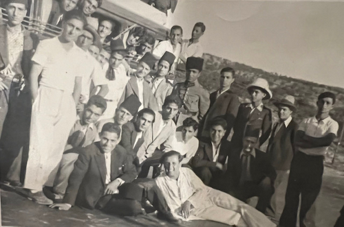 Karapet Hakobyan with friends on a trip