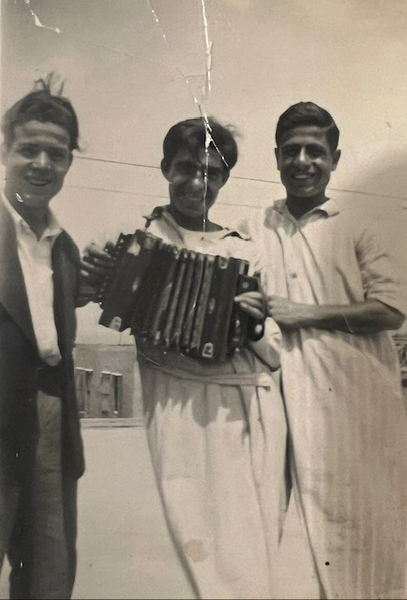 Karapet Hakobyan with two friends